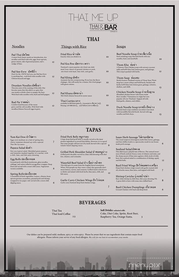 Thai Me Up - Stockton, CA menu_pic