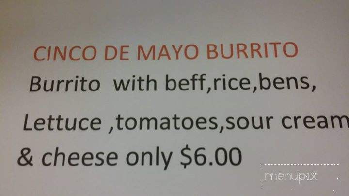 Fajitas Mexican Restaurant - Sumrall, MS menu_pic
