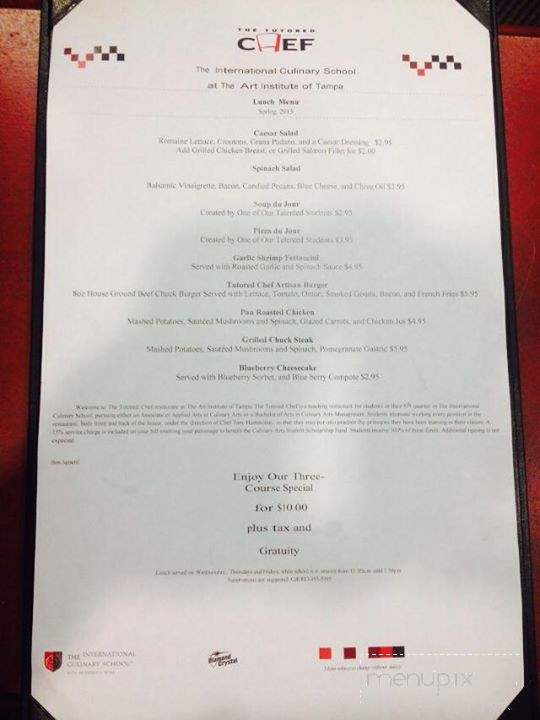 Tutored Chef at the Art Institute - Tampa, FL menu_pic