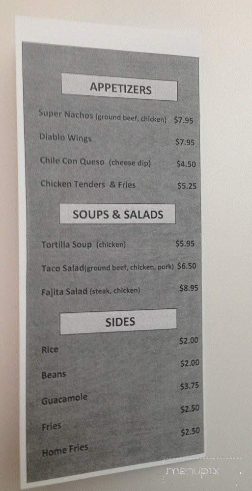 El Tapatio Express - Taunton, MA menu_pic