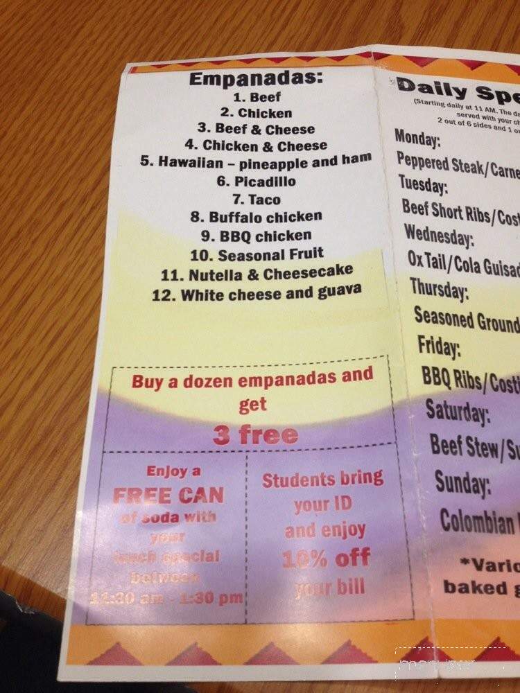 Sal & Pimienta Colombian Restaurant - Teaneck, NJ menu_pic