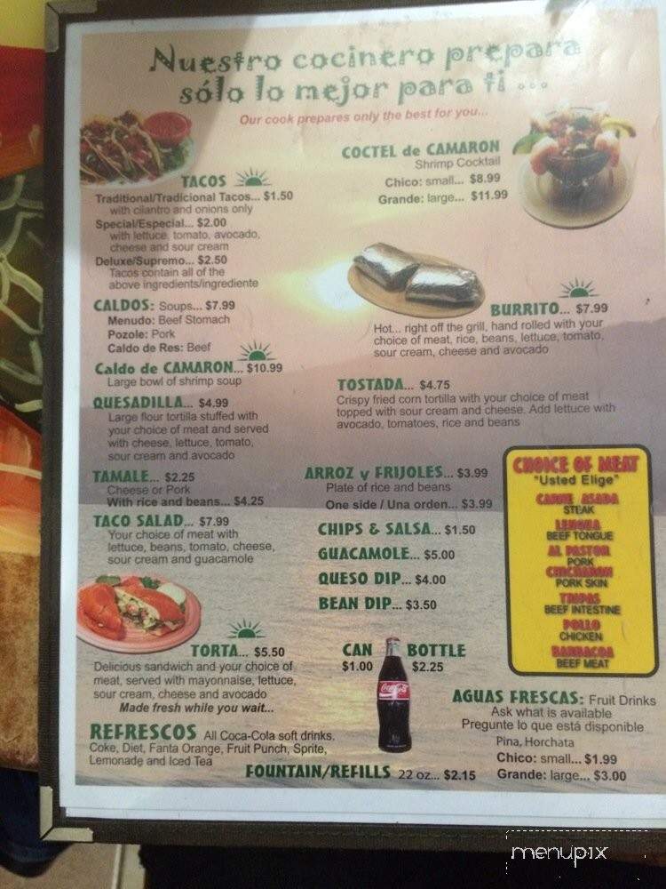 San Marco Mexican Restaurant - Toledo, OH menu_pic