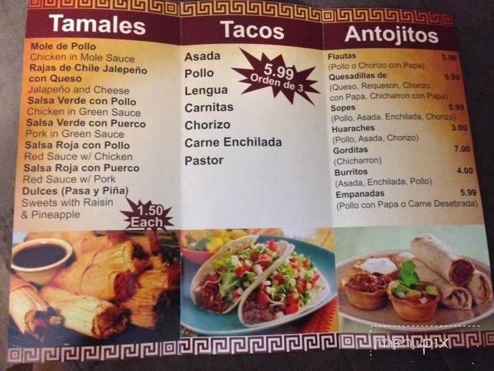 Tierra Maya - Trenton, NJ menu_pic