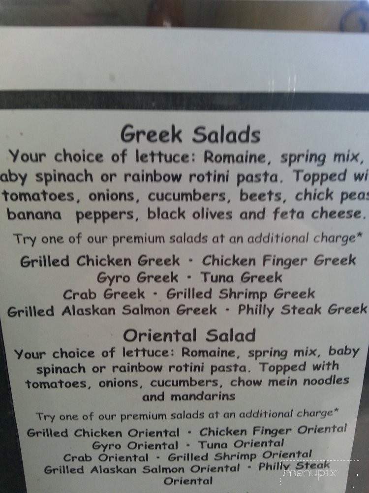 Toma's Salad Shop - Troy, MI menu_pic