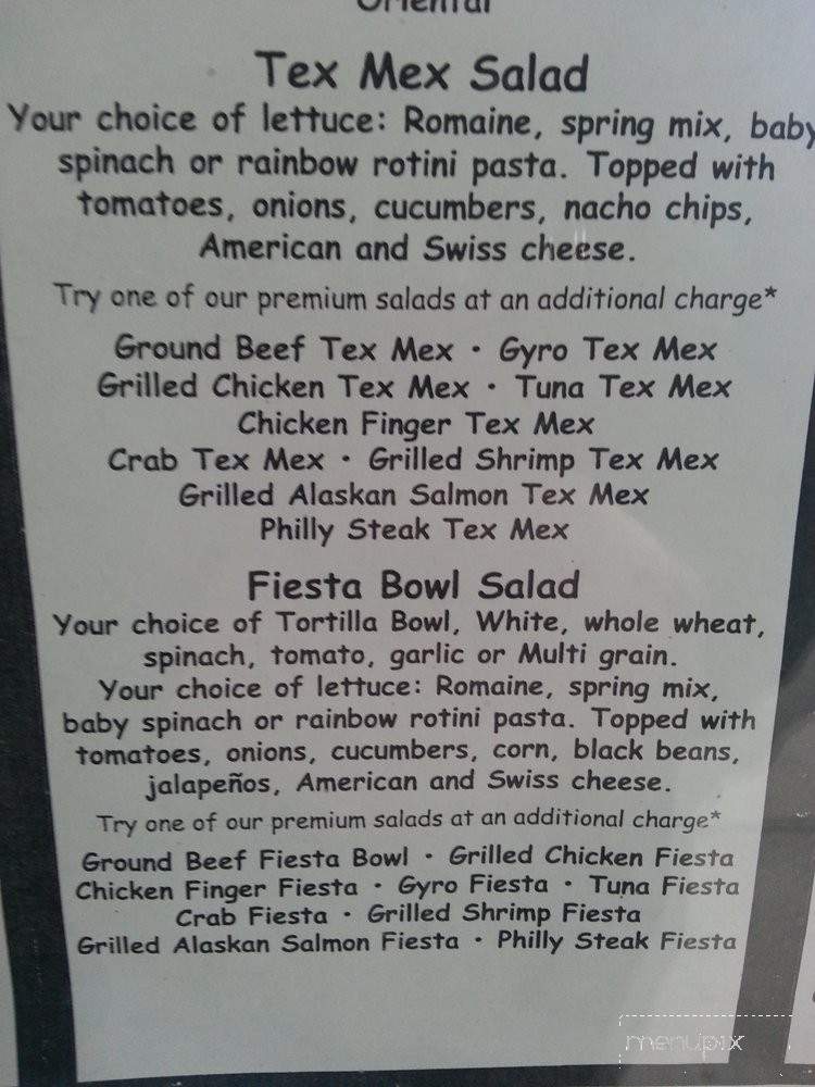 Toma's Salad Shop - Troy, MI menu_pic
