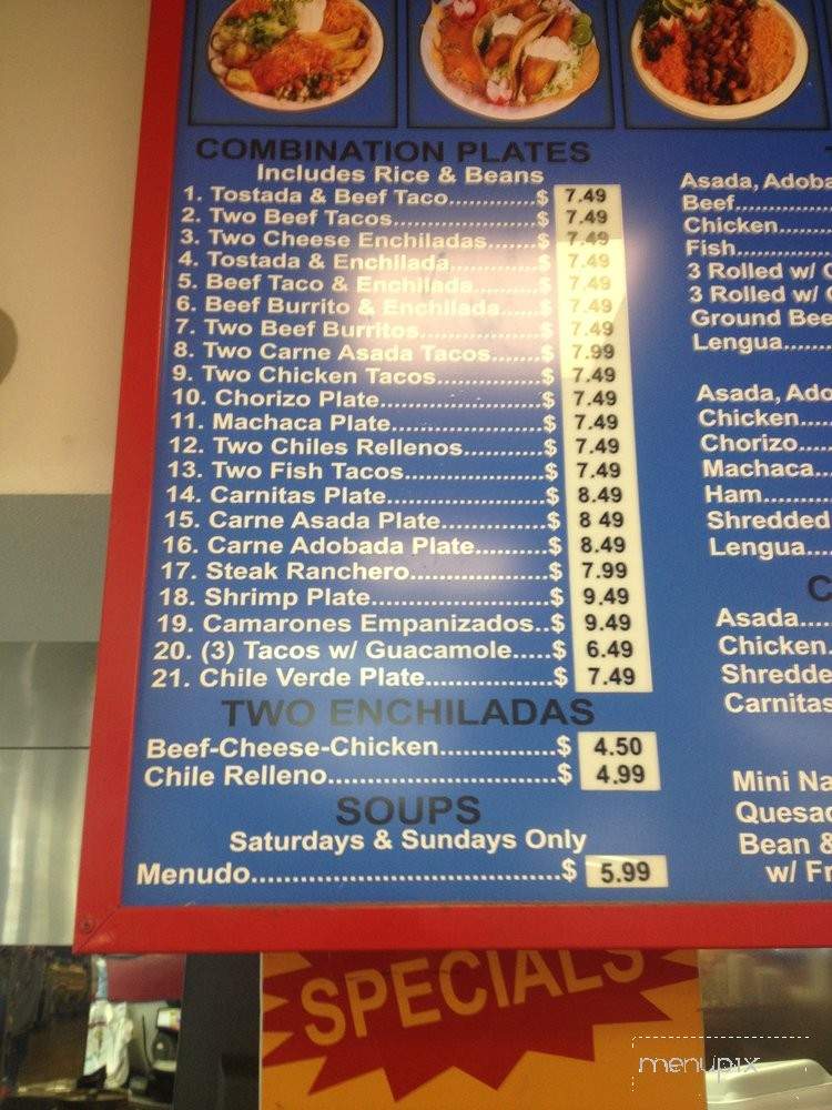 /380337123/Arsenio-s-Mexican-Food-Menu-Tulare-CA - Tulare, CA