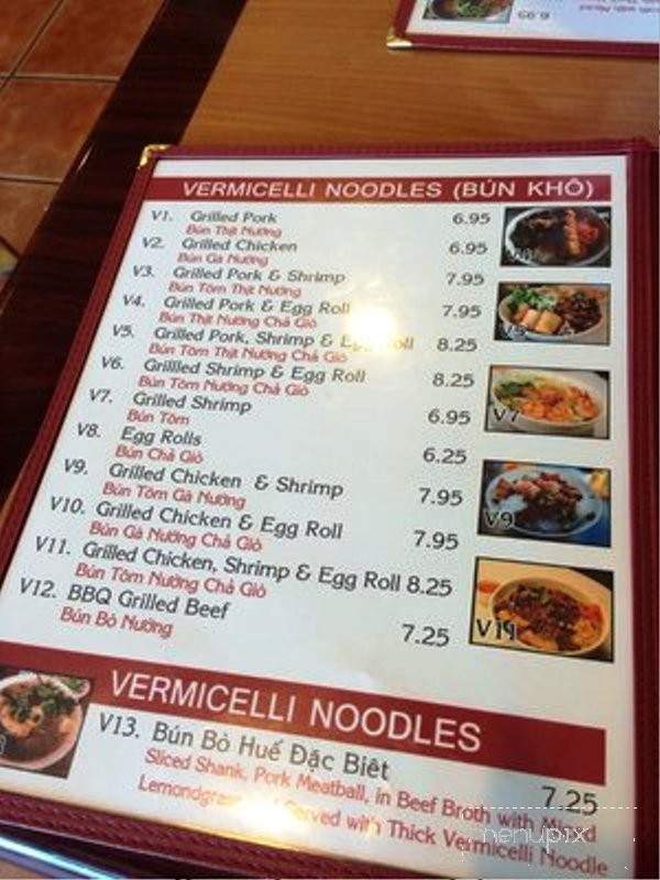 Saigon Pho - Vacaville, CA menu_pic