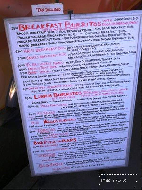 V's Grill - Van Nuys, CA menu_pic