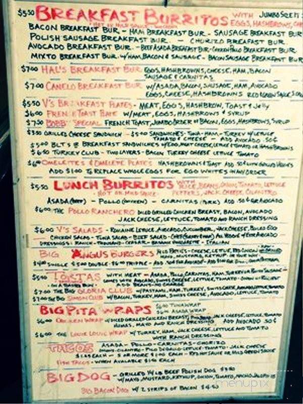 V's Grill - Van Nuys, CA menu_pic