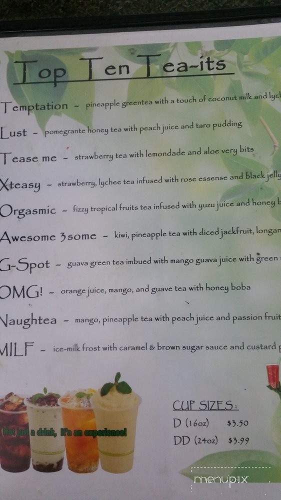 Tea Its - Van Nuys, CA menu_pic