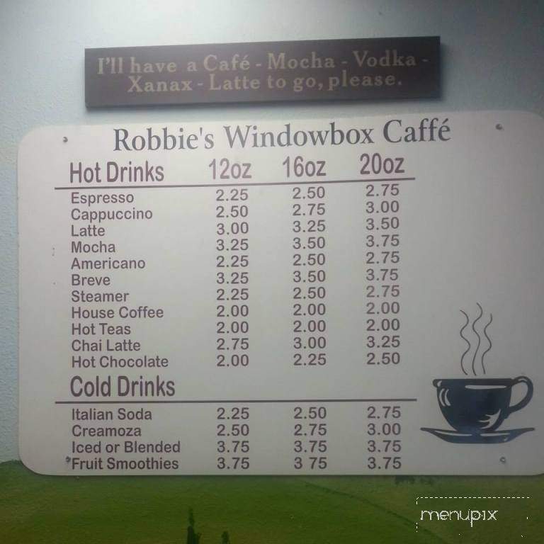 Windowbox Cafe - Veneta, OR menu_pic