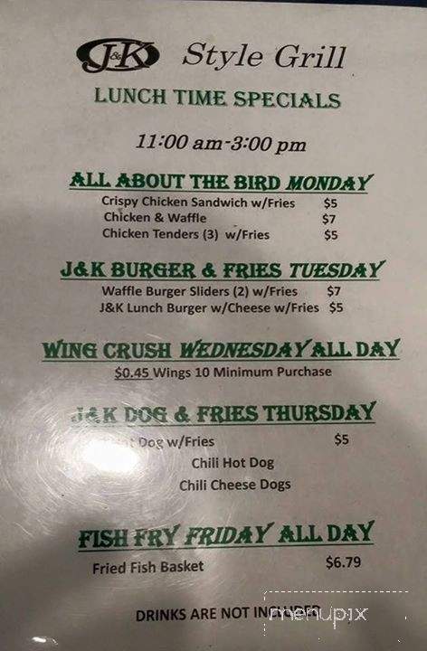 J&K Style Grill - Virginia Beach, VA menu_pic