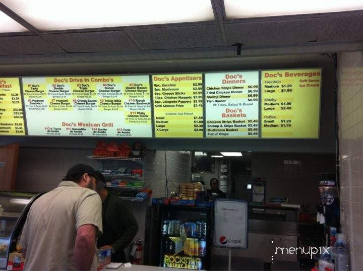 Doc's Drive-in - Visalia, CA menu_pic