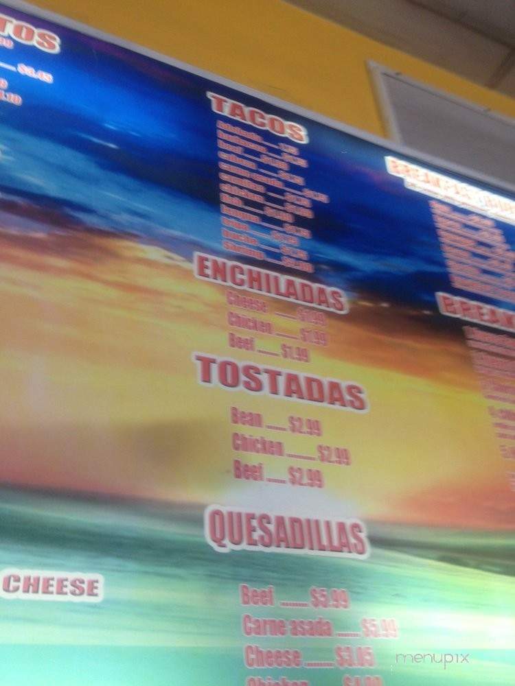 California Mexican Restaurant - Vista, CA menu_pic