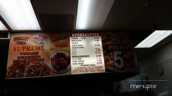 Zappy Pizza - Vista, CA menu_pic