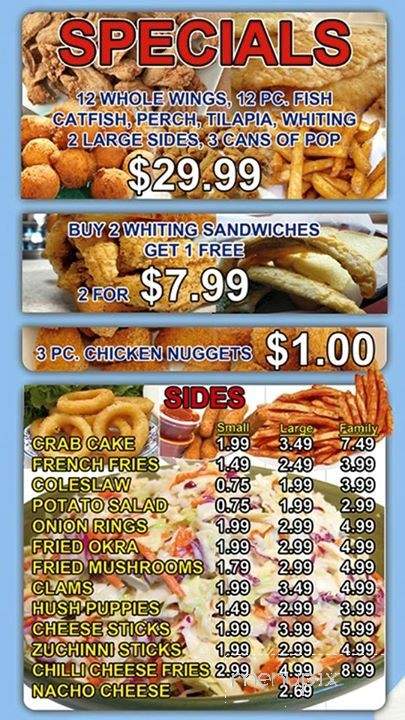 M and M Fish and Chicken Carryout - Warren, MI menu_pic