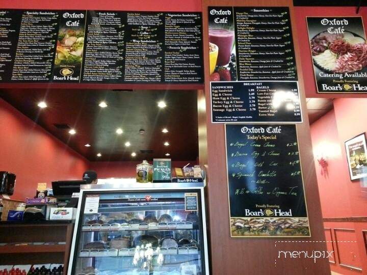 Oxford Cafe - Washington, DC menu_pic
