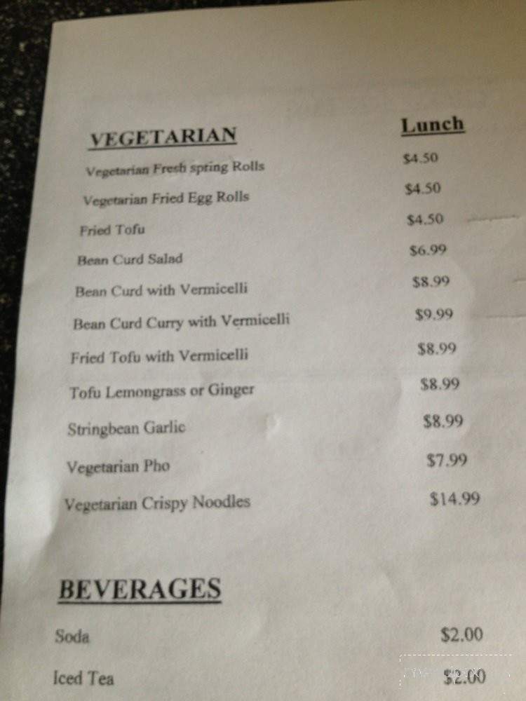 Anh-Dao Taste of Vietnam - Washington, DC menu_pic
