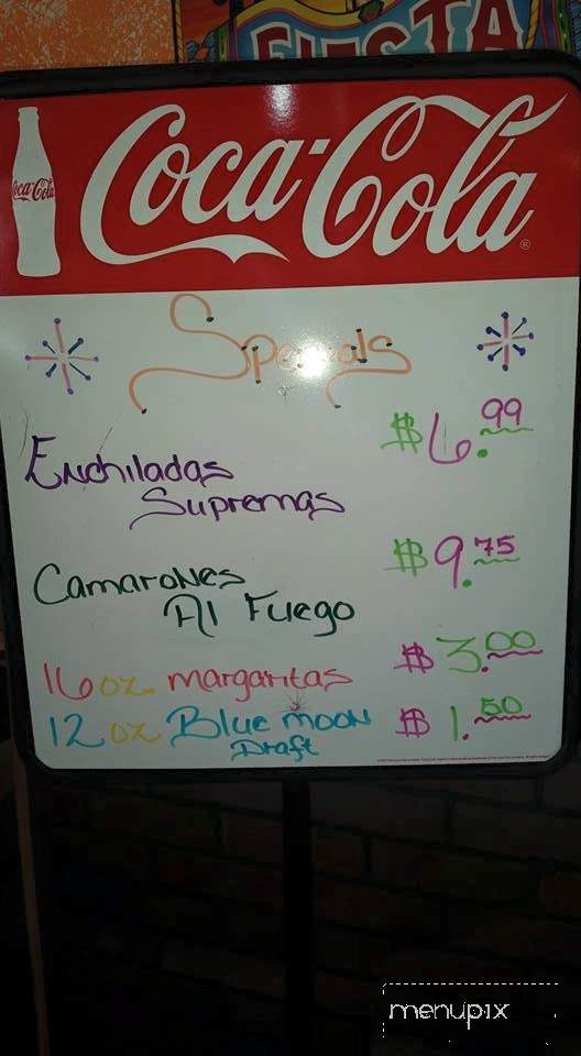 El Charrito Mexican Restaurant - Washington, NC menu_pic