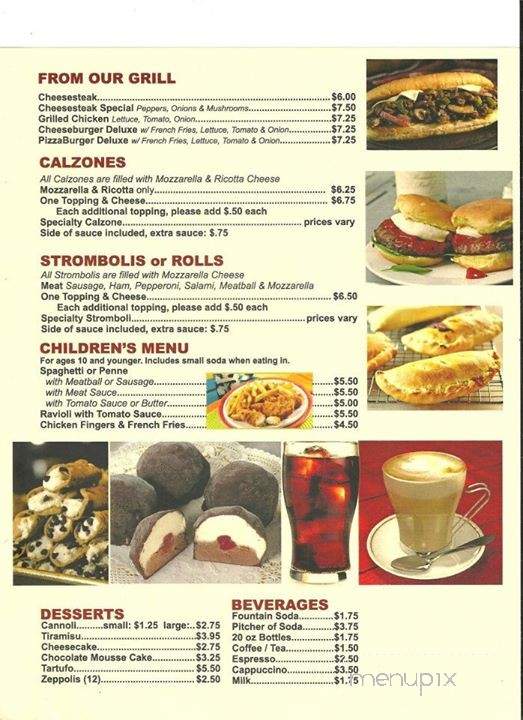 Pezzo Pizza 2 - Washington Township, NJ menu_pic