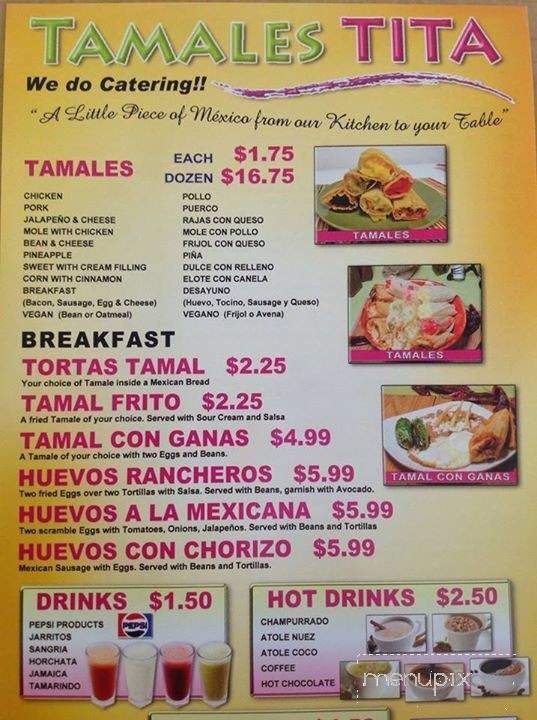Tamales Tita - West Jordan, UT menu_pic