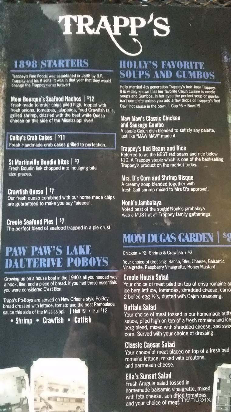 Trapp's - West Monroe, LA menu_pic