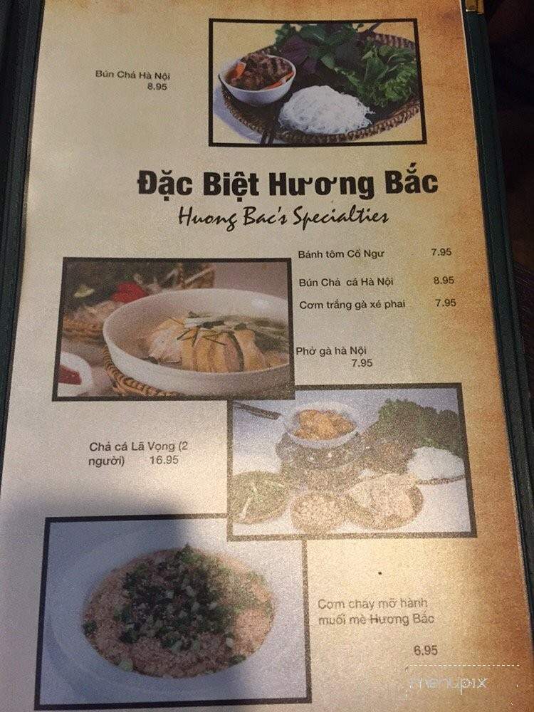 Huong Bac - Westminster, CA menu_pic