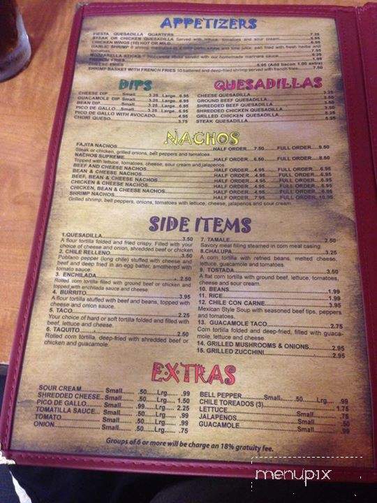 Los Mayas Mexican Restaurants - Wetumpka, AL menu_pic