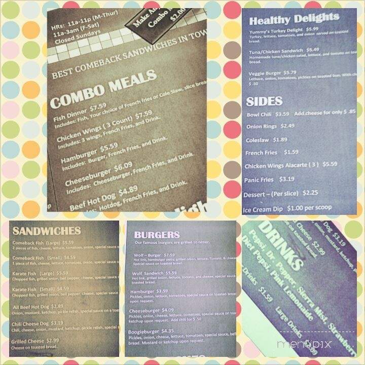 Yummy's Carry-Out - Wichita, KS menu_pic