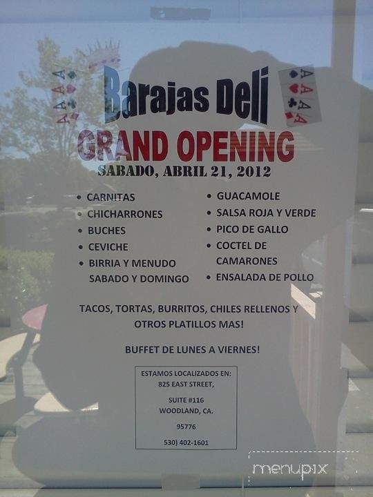 Barajas Deli - Woodland, CA menu_pic