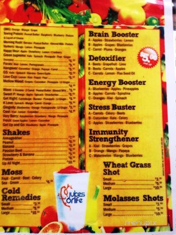 /380334520/Juices-For-Life-Menu-Yonkers-NY - Yonkers, NY