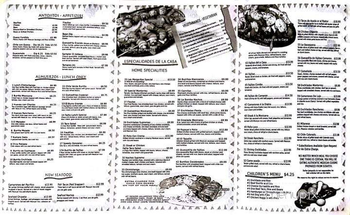 Senor Jalapenos - Youngstown, OH menu_pic