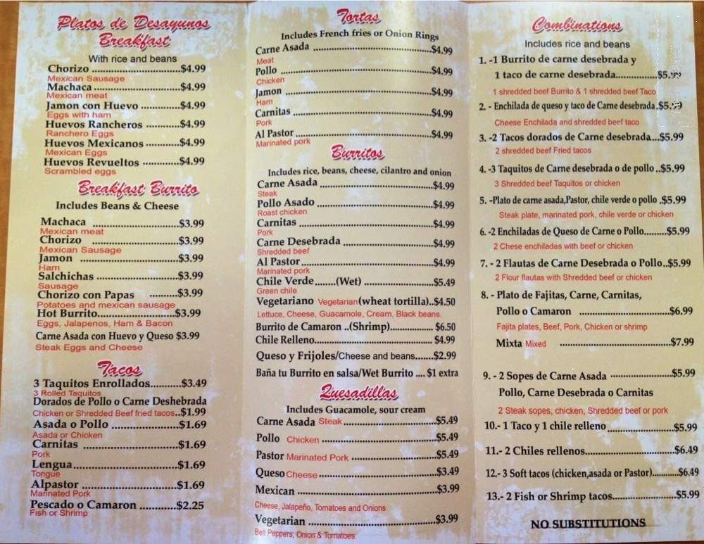 /380337340/Kasa-Carniceria-Y-Taqueria-Menu-Yucca-Valley-CA - Yucca Valley, CA