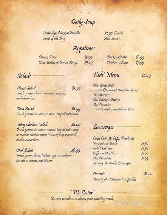 Getty's Grill - Greensburg, PA menu_pic