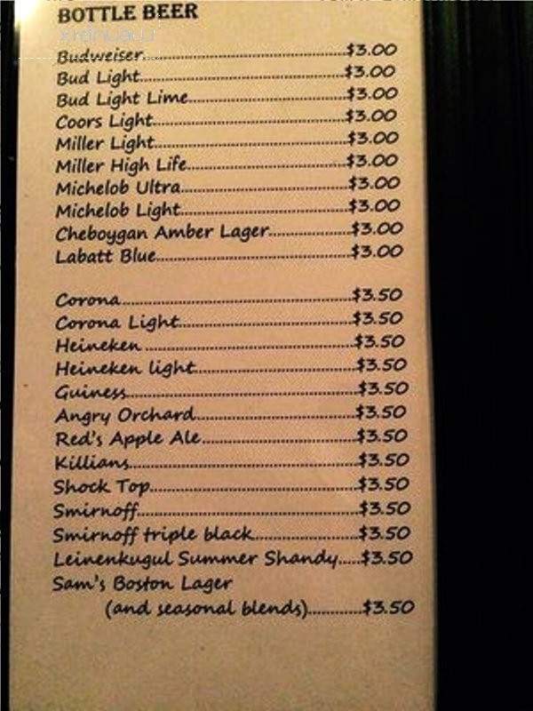 Libby's Jazz Club - Jackson, MI menu_pic