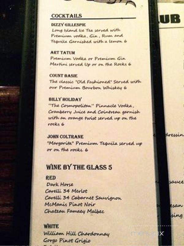 Libby's Jazz Club - Jackson, MI menu_pic