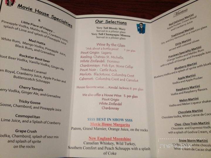 Previews Grill and Bar - Saco, ME menu_pic
