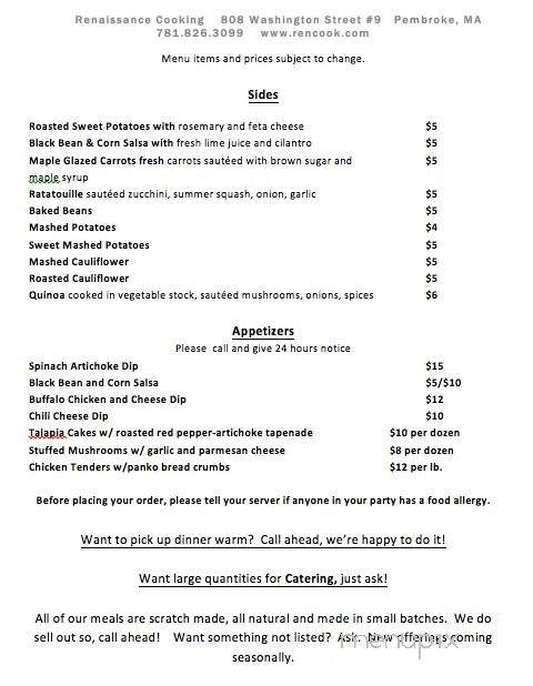 /380320887/Renaissance-Cooking-Pembroke-MA - Pembroke, MA
