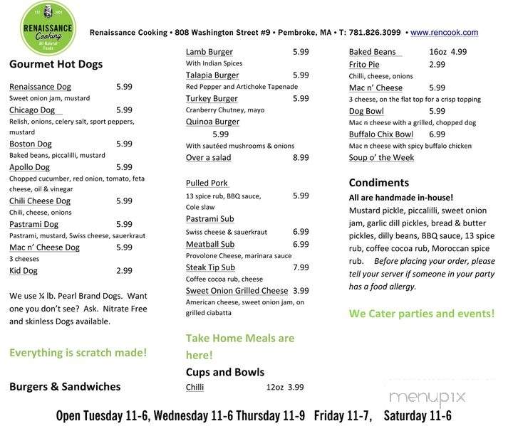 /380320887/Renaissance-Cooking-Pembroke-MA - Pembroke, MA