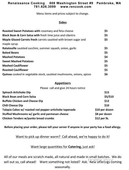 /380320887/Renaissance-Cooking-Pembroke-MA - Pembroke, MA