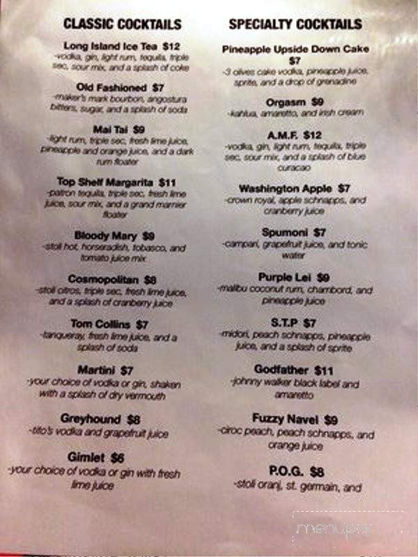 Dragon Upstairs - Honolulu, HI menu_pic