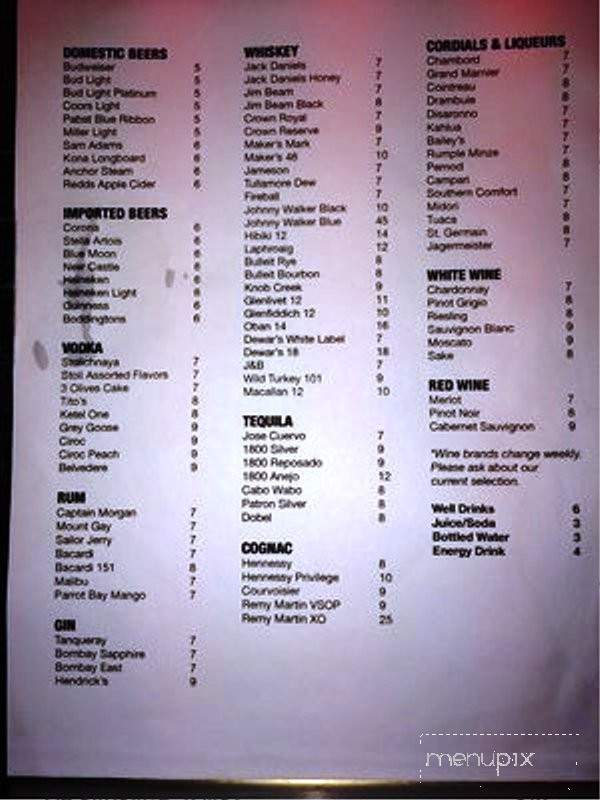 Dragon Upstairs - Honolulu, HI menu_pic