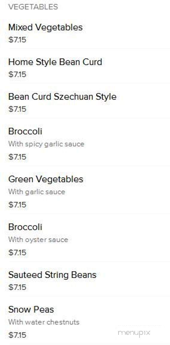 New China Buffet - Mount Vernon, IN menu_pic