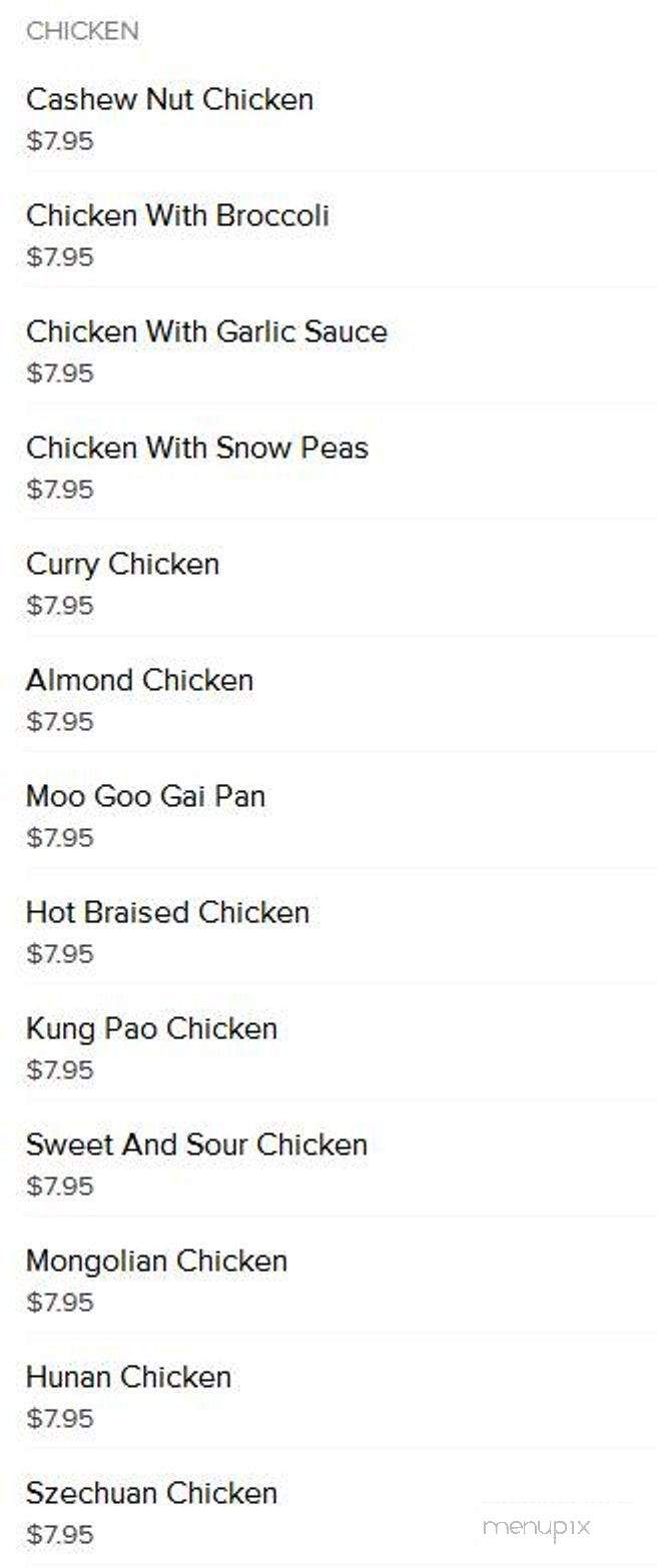 New China Buffet - Mount Vernon, IN menu_pic