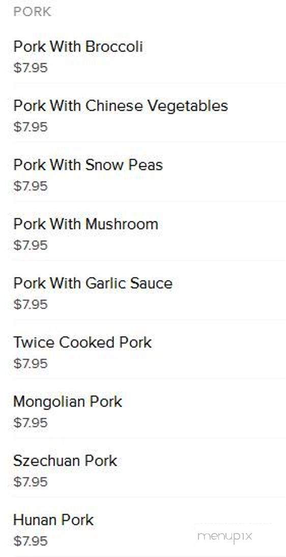New China Buffet - Mount Vernon, IN menu_pic