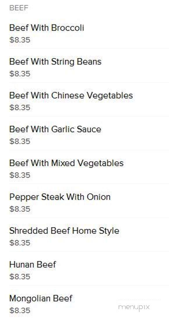 New China Buffet - Mount Vernon, IN menu_pic