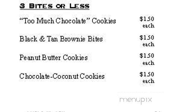 Off the Wall Craft Dessert & Kitchen - Honolulu, HI menu_pic