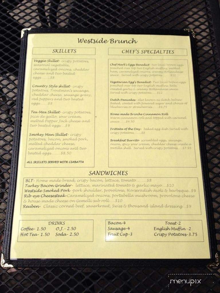 West Side Stadium Bar & Grill - State College, PA menu_pic