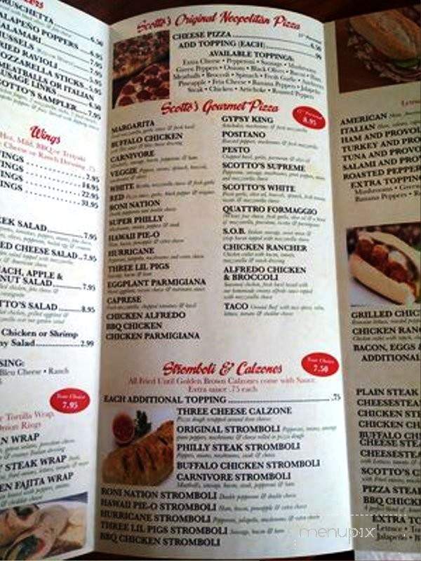 Scotto Italian Grill - Summerville, SC menu_pic