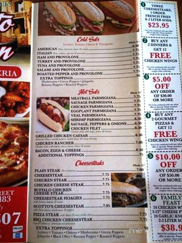 Scotto Italian Grill - Summerville, SC menu_pic